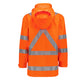 Syzmik Mens Hi Vis X Back Ultralite Waterproof Jacket (ZJ657)