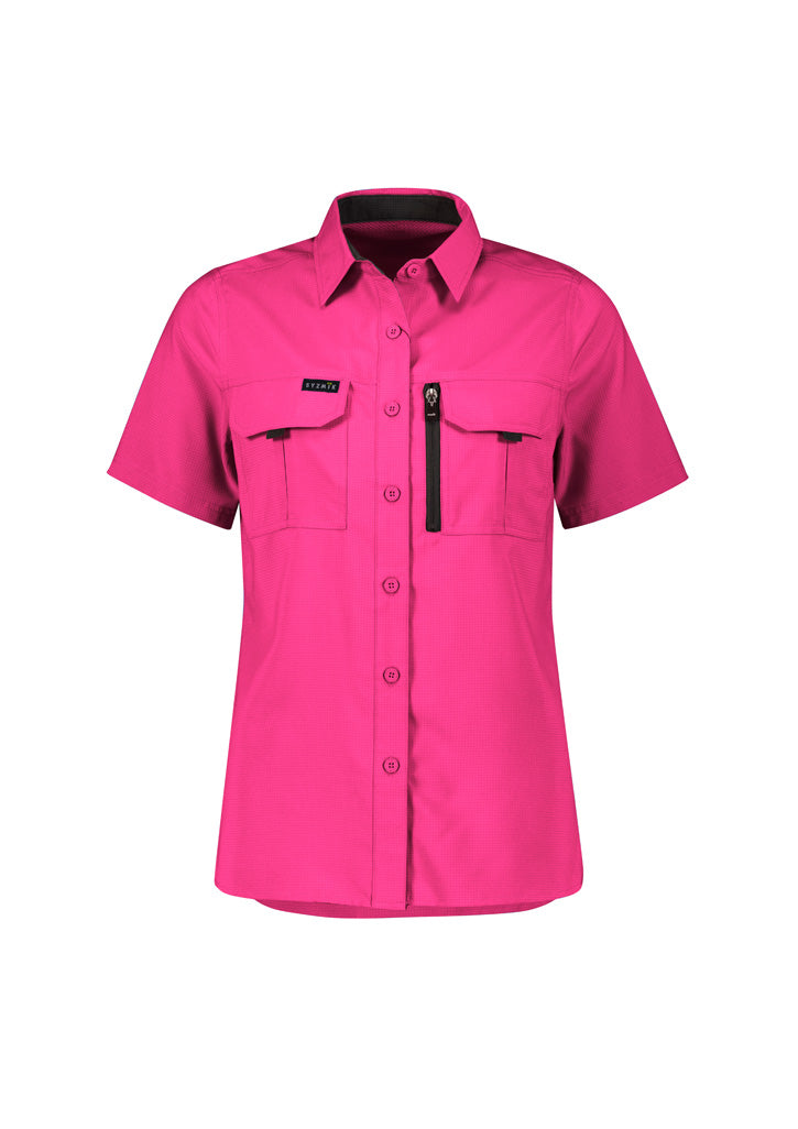Syzmik Womens Outdoor Short Sleeve Shirt (ZW765)