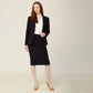 NNT Uniforms Wool Blend Twill Secret Waist Midi Skirt (CAT2RW)