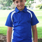 Bocini Kids Team Essentials Short Sleeve Contrast Panel Polo (2nd 5 colors)-(CP0939)