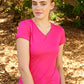 Bocini Ladies V-neck Tee Shirt-(CT1490)