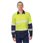 King Gee Dry Cool Hi Vis Spliced Taped Shirt Long Sleeve Shirt (K54037)