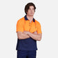 King Gee Workcool Hyperfreeze Hi-Vis Two Tone Short Sleeve Polo Shirt (K54205)