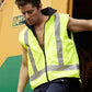 Bocini Hi-Vis Reversible Vest With Reflective Tape-(SJ0428)