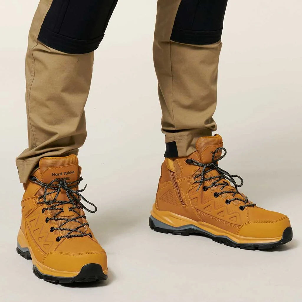 Hard Yakka Atomic Hybrid Lace Up & Side Zip Safety Boot (Y60280)