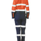Bisley Womens Taped Hi Vis Cotton Drill Coverall (BCL6066T)