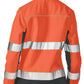 Bisley Womens Taped Two Tone Hi Vis Soft Shell Jacket (BJL6059T)