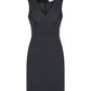 Biz Corporate Womens Cool Stretch Sleeveless V-Neck Dress (30121)
