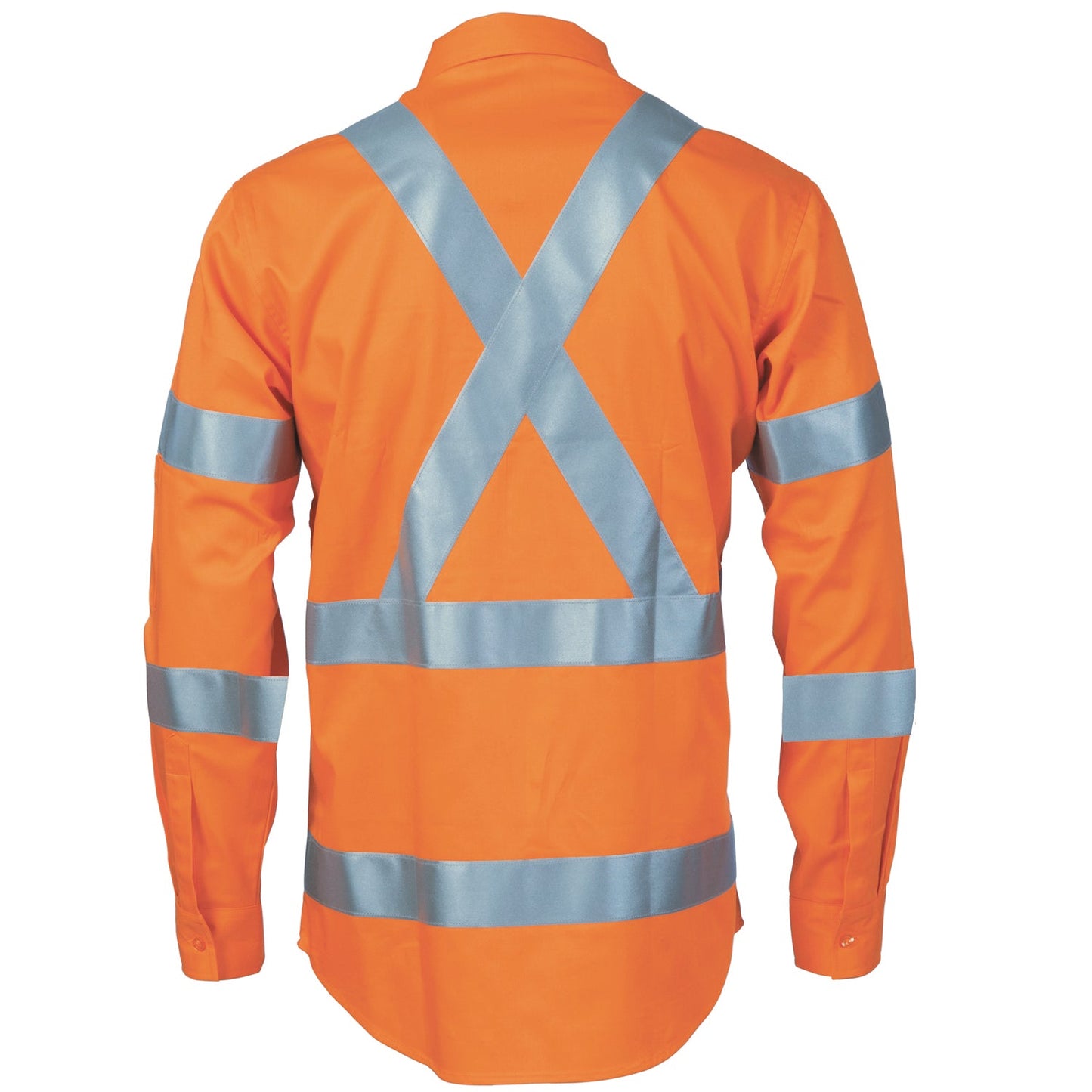 DNC  Hivis L/W Bio-motion Shoulder Stripe & "X" Back Shirt (3744)