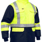 Bisley X taped two tone hi vis freezer jacket (BJ6450T)