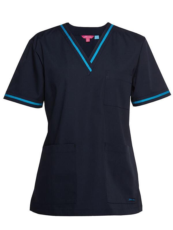 JB's  Ladies Contrast Scrubs Top (4SCT1)