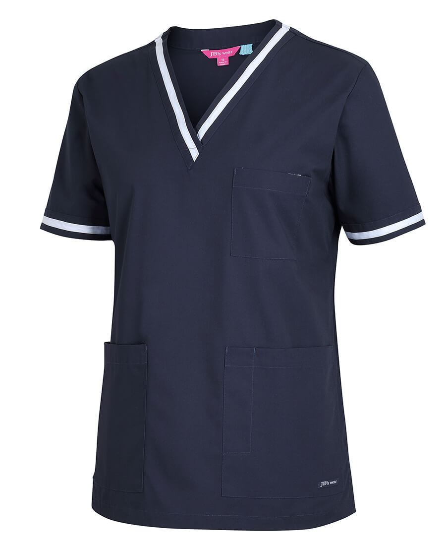 JB's  Ladies Contrast Scrubs Top (4SCT1)