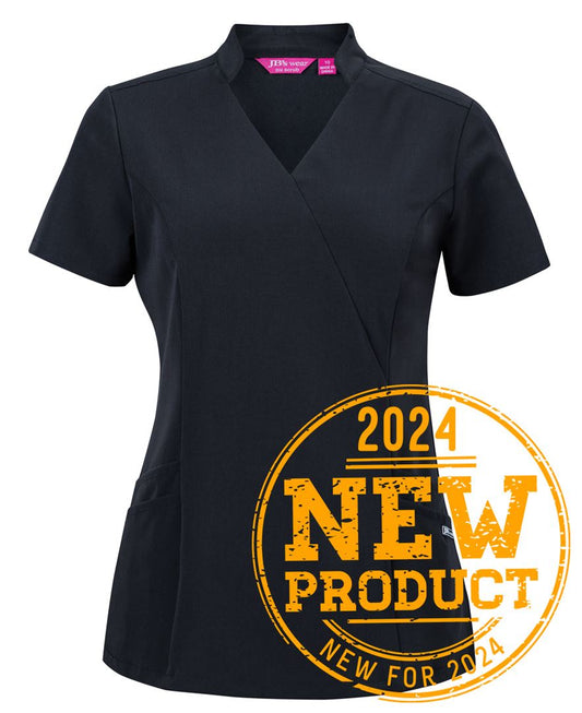 JB'S Ladies NU Mandarin Collar Scrub Top (4SMT1)