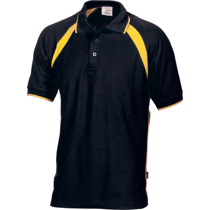 DNC Kids Poly/Cotton Contrast Raglan Panel Polo (5248)