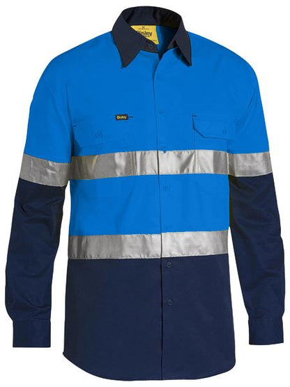 Bisley Men's 3M Taped Cool Hi Vis Light Weight Shirt-(BS6696T)