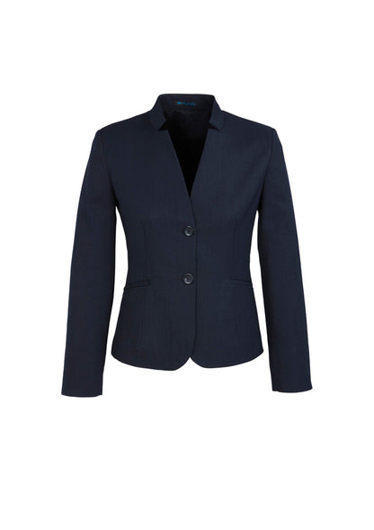 Biz Corporate Womens Cool Stretch Short Jacket with Reverse Lapel (60113)