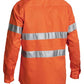Bisley Hi Vis Closed Front Drill L/S Shirt 3M Reflective Tape-(BTC6482)