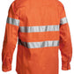Bisley Hi Vis Drill L/S Shirt 3M Reflective Tape-(BT6482)