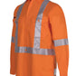 JB's Hi Vis (D+N) L/S 150G Cross Back Tape Shirt (6DCBL)