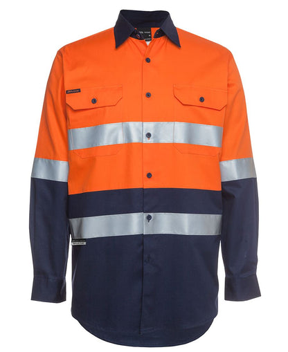 JB's Hi Vis (D+N) Long Sleeve 190g Shirt - Adults (6HLS)