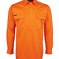 JB's Hi Vis L/S 190g Close Front Shirt (6HVCF)