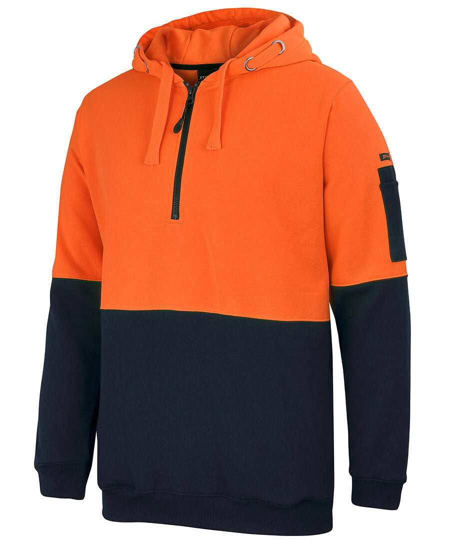 JB's Hi Vis 1/2 Zip Hoodie (6HVHZ)