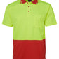 JB's Adults Hi Vis  Non Cuff Traditional Polo 2nd Color (6HVNC)