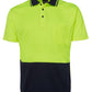 JB's Adults Hi Vis  Non Cuff Traditional Polo 2nd Color (6HVNC)