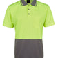 JB's Adults Hi Vis  Non Cuff Traditional Polo 2nd Color (6HVNC)