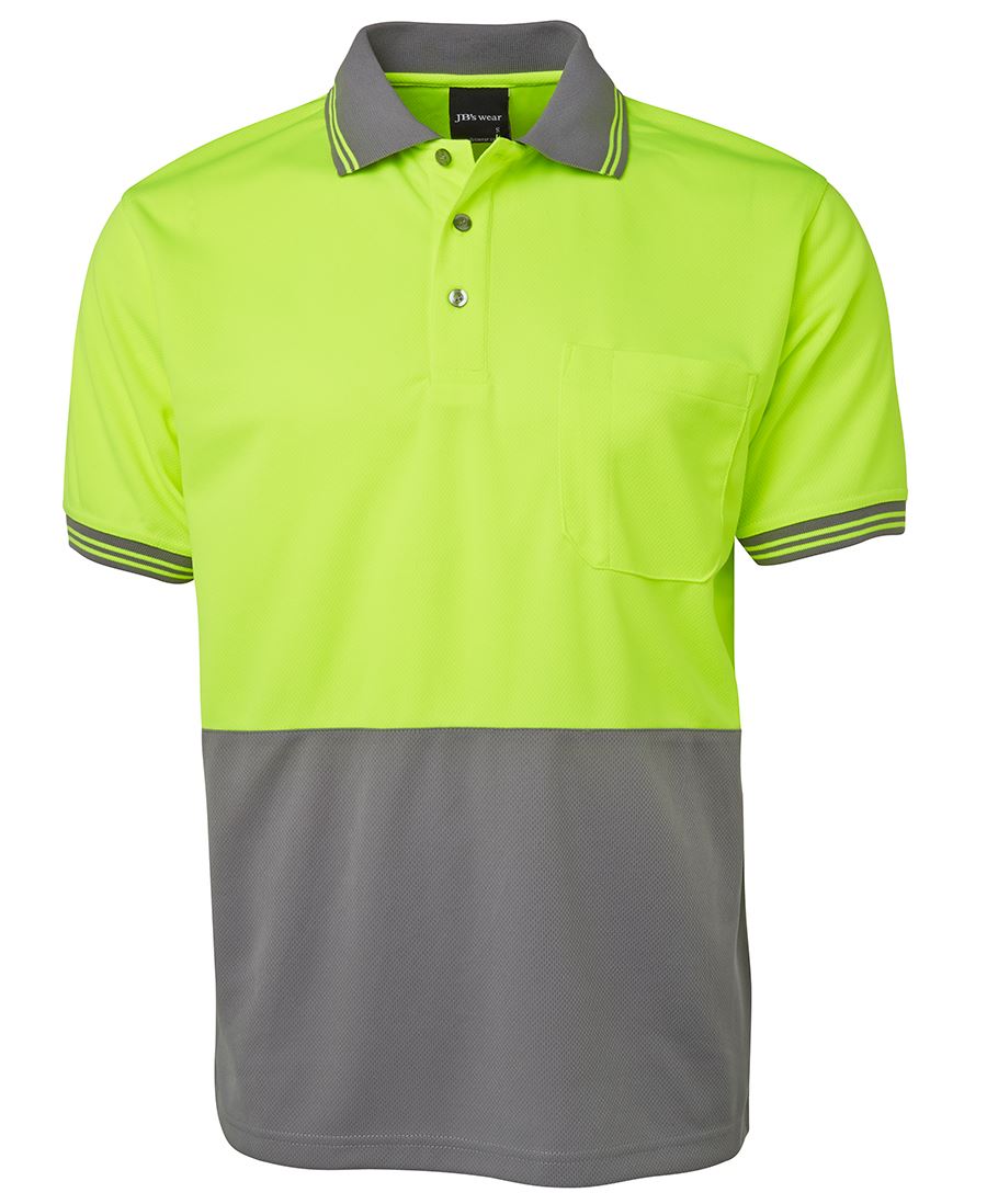 Jb's Hi Vis Short Sleeve Traditional Polo - Adults (6HVPS)