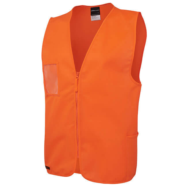 JB'S HI VIS Zip Safety Vest (6HVSZ)