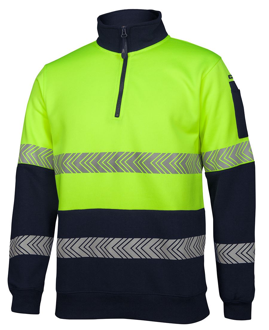JB'S Hi Vis ½ Zip Segmented Tape Fleece (6HZS)