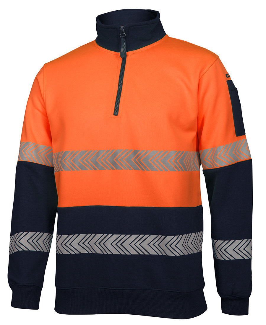JB'S Hi Vis ½ Zip Segmented Tape Fleece (6HZS)