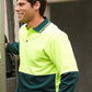 Jb's Hi Vis Long Sleeve Cotton Back Polo - Adults (6HPL)