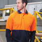 Jb's Hi Vis Long Sleeve Cotton Back Polo - Adults (6HPL)