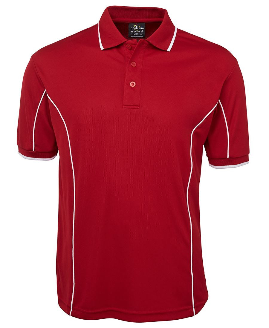 JB's Adults Podium Short Sleeve Piping Polo 3rd (5 Colour) (7PIP)