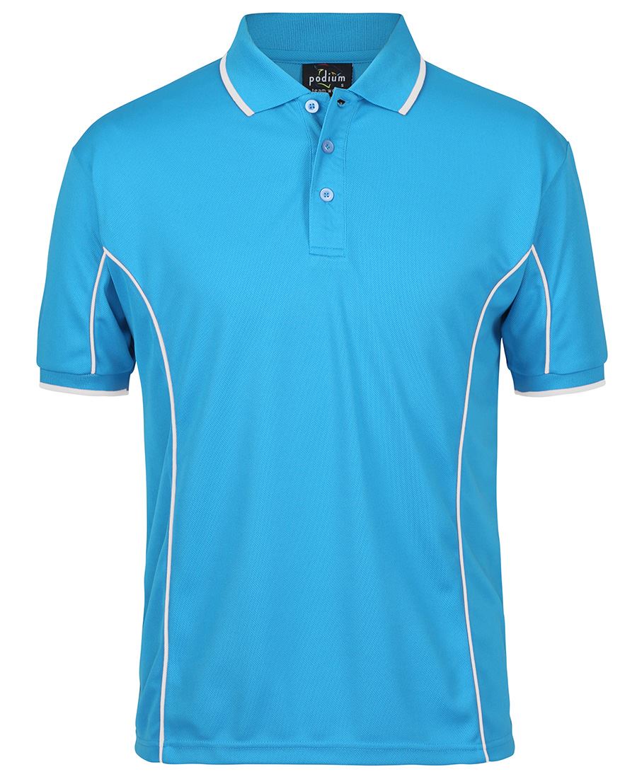 JB's Adults Podium Short Sleeve Piping Polo 3rd (5 Colour) (7PIP)