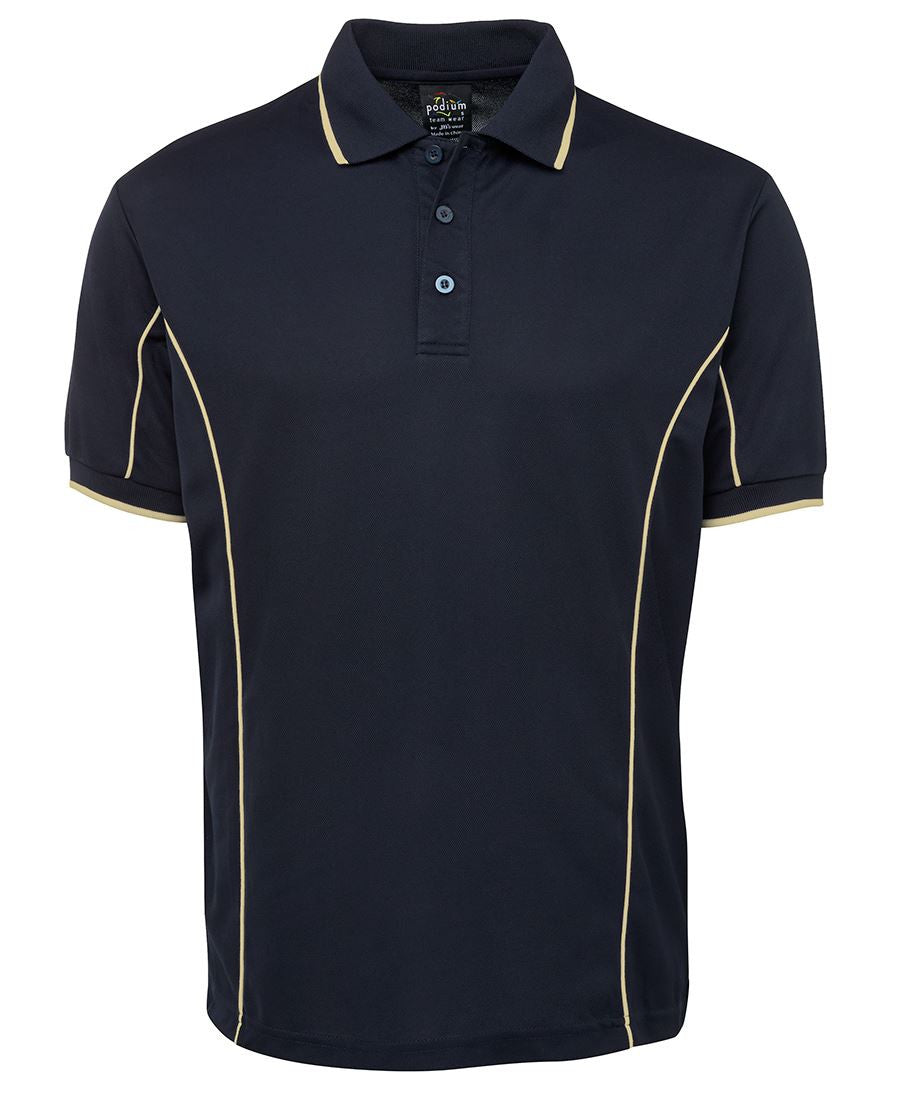 JB's Adults Podium Short Sleeve Piping Polo 3rd (5 Colour) (7PIP)