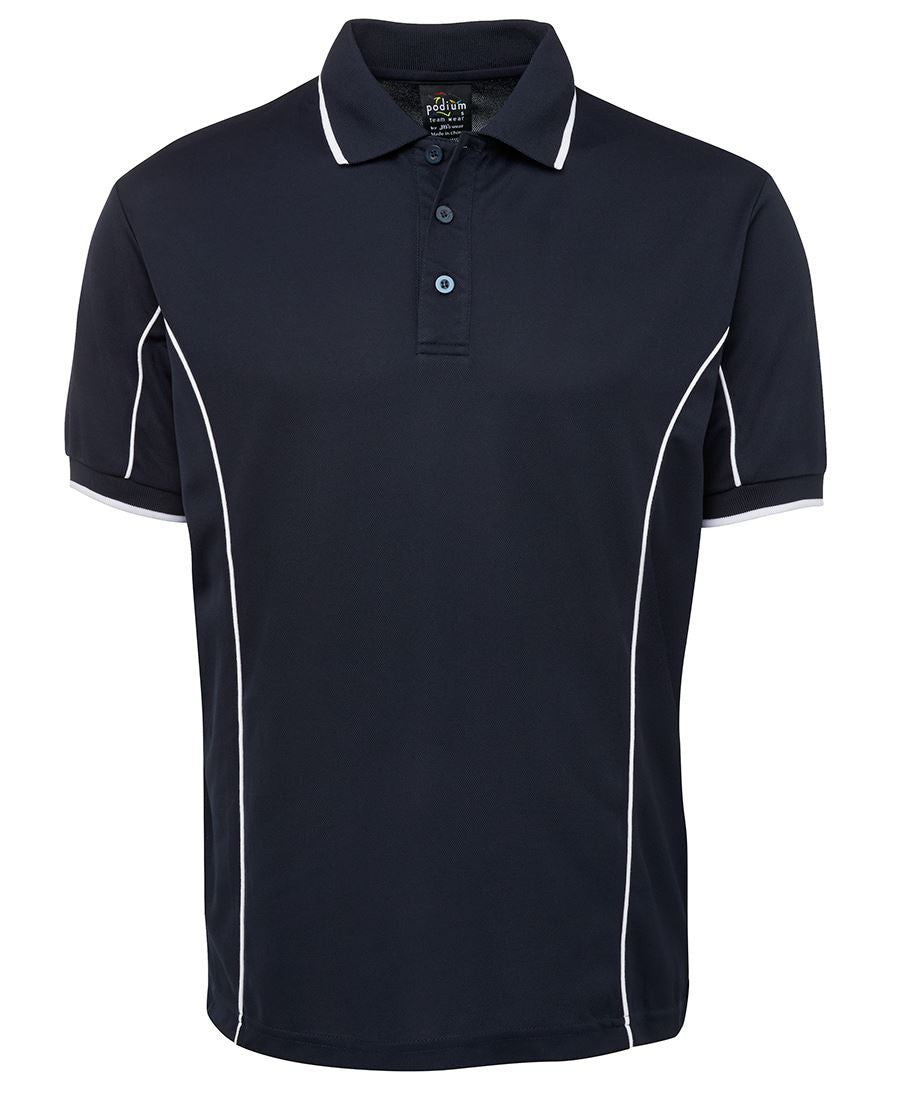 JB's Adults Podium Short Sleeve Piping Polo 3rd (5 Colour) (7PIP)