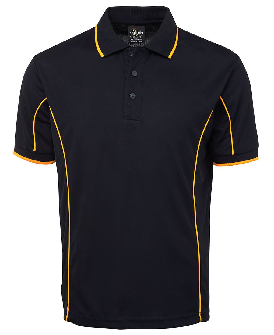 JB's Adults Podium Short Sleeve Piping Polo 3rd (5 Colour) (7PIP)