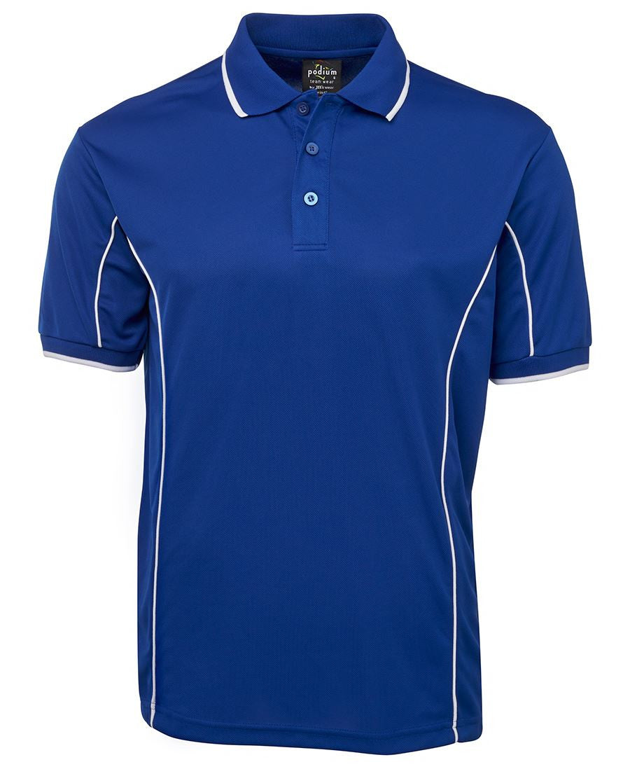 JB's Adults Podium Short Sleeve Piping Polo 3rd (5 Colour) (7PIP)
