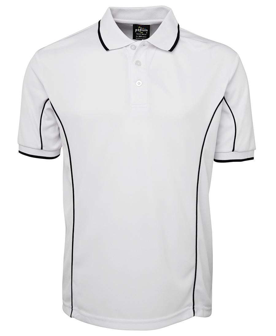JB's Adults Podium Short Sleeve Piping Polo 3rd (5 Colour) (7PIP)