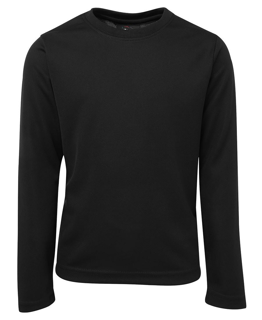 JB's Kids L/S Poly Tee Black (7PLFT)