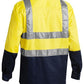 Bisley 2 Tone Hi Vis Drill Shirt 3M Reflective Tape - Long Sleeve-(BS6267T)
