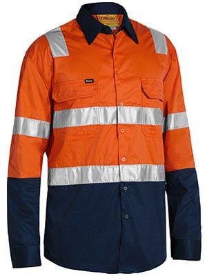 Bisley 3m Taped Cool Lightweight Shirt With Shoulder Tape-(BS6432T)