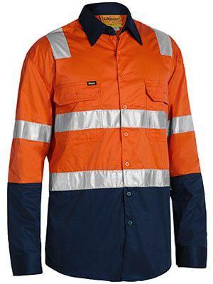 Bisley 3m Taped Cool Lightweight Shirt With Shoulder Tape-(BS6432T)