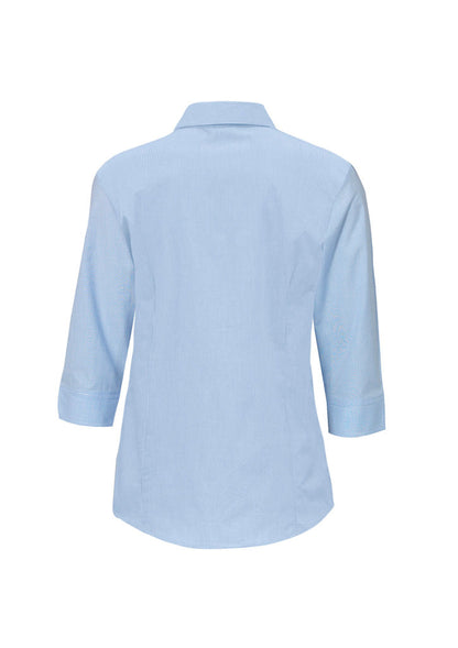 Biz Collection Womens Micro Check 3/4 Sleeve Shirt (LB8200)