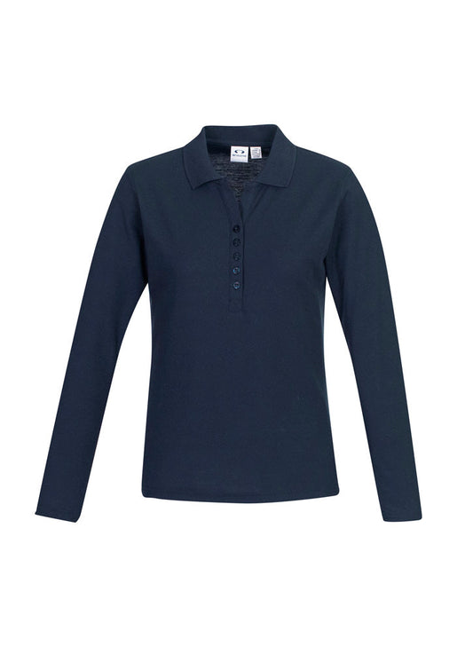 Biz Collection Womens Crew L/S Polo (P400LL)