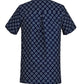 Biz Care Womens Florence Daisy Print Tunic (CS950LS)-Navy