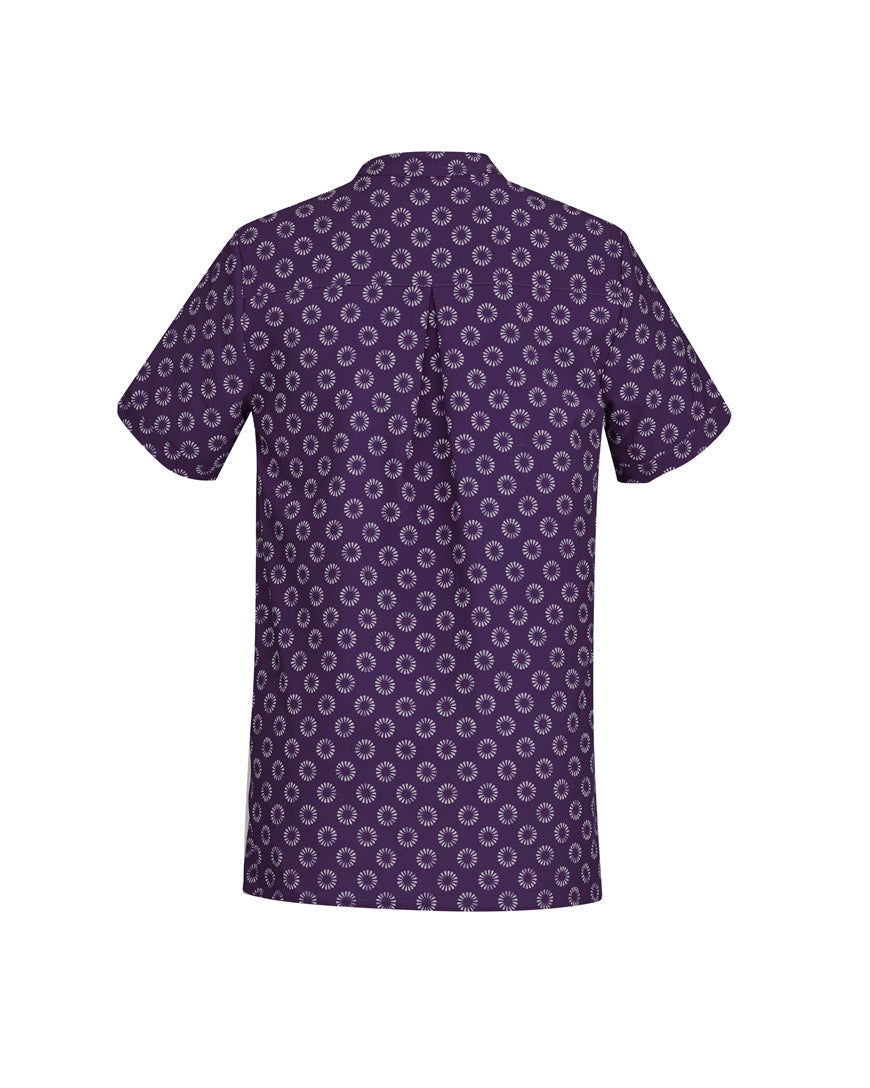 Biz Care Womens Florence Daisy Print Tunic (CS950LS)-Purple